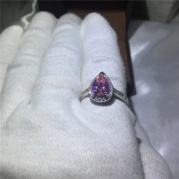 Pink Sapphire Ring - Picture 2 of 3